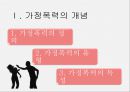 가정폭력의 개념,가정폭력의 실태,경찰조직의 대응 현황,대응 현황의 문제점,가정폭력의 정의,가정폭력의 유형,가정폭력의 특성 3페이지