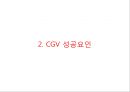 CGV 기업현황과 SWOT분석/ CGV 마케팅(SWOT,STP,4P)사례분석/ CGV 문제점과 개선방안과 향후방향제안 PPT 6페이지
