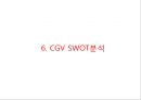 CGV 기업현황과 SWOT분석/ CGV 마케팅(SWOT,STP,4P)사례분석/ CGV 문제점과 개선방안과 향후방향제안 PPT 21페이지