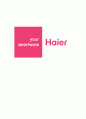 [ Haier 하이얼 기업전략 사례연구 ] 하이얼 기업성공요인과 SWOT분석/ 하이얼 경영전략과 생산전략,한국진출전략 사례분석및 나의의견정리 1페이지