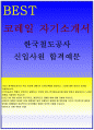 코레일 한국철도공사자소서(코레일자기소개서)코레일 합격자소서 예문 한국철도공사 자소서 한국철도공사자기소개서 코레일 신입사원 인턴자기소개서 코레일 인턴자소서 한국철도공사 토목 사무영업 자소서(코레일자 1페이지