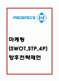 프로스펙스 기업분석과 프로스펙스 마케팅 SWOT,STP,4P전략분석및 프로스펙스W 마케팅과 향후전략제언 1페이지