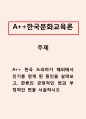 한국문화교육론_한국 드라마가 해외에서 인기를 얻게 된 원인을 살펴보고, 한류의 긍정적인 면과 부정적인 면을 서술하시오 1페이지