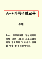 가족생활교육-부부관계를 향상시키기 위해 어떤 내용의 프로그램이 가장 필요한지 그 이유와 실제를 예를 들어 설명하시오. 1페이지