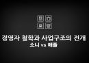 경영자 철학과 사업구조의 전개 소니 vs 애플 (경영철학) 1페이지