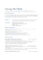 연세대 영어교양수업(Advanced Level) 'CAREER DEVELOPMENT' 에서 A+ 받은 영문이력서 입니다. 1페이지