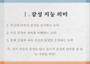 감성 지능 의미감성 지능과 직무성과 관계감성 지능 옹호 사례감성 지능 반대 사례 1페이지