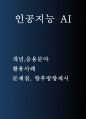 인공지능 AI의 개념과 종류활용분야분석및 인공지능 현주소와 활용사례분석과 인공지능의 미래전망 및 향후나아갈방향 제시 1페이지