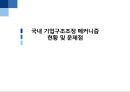국내 기업구조조정 메커니즘현황 및 문제점 1페이지