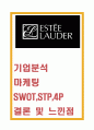 에스티로더 기업분석과 마케팅 SWOTSTP4P전략분석및 느낀점- 에스티로더 마케팅연구 레포트 1페이지