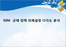 SSM 규제 정책SSM이란SSM의 국내현황사업관련 규제 현황SSM의 의제설정제임스 윌슨 규제정책 모형 1페이지
