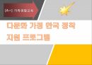 다문화 가정 한국 정착 지원 프로그램 1페이지