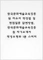 한국문화 예술교육진흥원 자기소개서 작성법 및 면접질문 답변방법 작성요령과 1분 스피치 1페이지