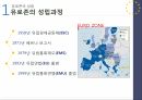 유로존재정위기와방향,유로존,유로존의성립,유로좀의재정위기,재정위기대응책,각국의대응,현황및전망,미국금융위기의충격,구제금융(EFSF, ESM, EFSM),신재정협약 4페이지