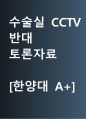 수술실 CCTV 반대 [수술실 CCTV, 설치해선 안된다] 찬반 토론자료 한양대 A+ 1페이지