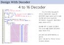 [VHDL] Combinational logic design with 8to1 MUX & 4to16 Decoder, 코드 및 시뮬레이션 분석 19페이지