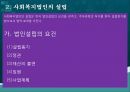 사회복지법인,사회복지법인의 의의,사회복지법인의 설립,사회복지법인의 사업,사회복지시설의 설치 9페이지