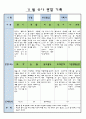 만3세 11월 유아 관찰 기록일지 1페이지