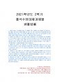2021년 2학기 생활법률 출석수업대체시험 과제물(각 문제에 대해 간략히 설명하시오.) 1페이지
