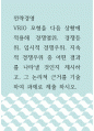 전략경영 ) VRIO 모형을 다음 상황에 적용해 경쟁열위, 경쟁등위, 임시적 경쟁우위, 지속적 경쟁우위 중 어떤 결과를 나타낼 것인지 제시하고, 그 논리적 근거를 기술하여 과제로 제출 하시오 1페이지