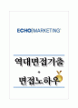 에코마케팅 역대면접기출 면접노하우 1페이지