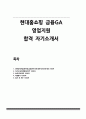 현대홈쇼핑 금융GA 영업지원 합격 자기소개서 1페이지