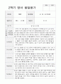만 0세 5명  1년 1학기 2학기  발달평가와 상담일지 6페이지