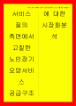 노인복지 서비스 질의 측면에서 고찰한 노인장기요양서비스 공급구조에 대한 시장화분석 1페이지