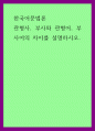 한국어문법론) 관형사, 부사와 관형어, 부사어의 차이를 설명하시오 1페이지