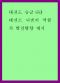 태권도 승급) 6단 태권도 사범의 역할과 발전방향 제시 1페이지