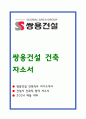 쌍용건설 건축 자소서 1페이지