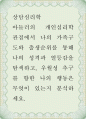 상담심리학 ) 아들러의 개인심리학 관점에서 나의 가족구도와 출생순위를 통해 나의 성격과 열등감을 탐색하고, 우월성 추구를 향한 나의 행동은 무엇이 있는지 분석하세요 1페이지