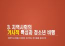 (A+자료 / 석사과정 / 청소년비행이론 등) 지역사회와 청소년 비행 ppt발표 13페이지