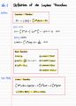(영문) 공학수학 中 라플라스 변환(Laplace Transform) 개념&연습문제 정리노트 2페이지