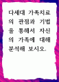 [ 다세대 가족치료의 관점과 기법을 통해서 자신의 가족에 대해 분석해 보시오 1페이지