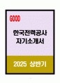 한국전력공사 자기소개서 1페이지