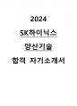 2024 SK하이닉스 양산기술 직무 합격 자기소개서 1페이지