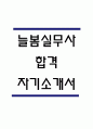 늘봄실무사 자기소개서 - 늘봄행정실무사 최종합격 자소서 (늘봄실무사 자기소개서 BEST 예문) 1페이지