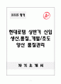 A+ 현대로템 상반기 신입 생산,품질_개발/초도양산 품질관리 자기소개서 1페이지