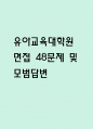 (유아교육대학원 면접 48문제 면접질문 및 모범답변) 유아교육대학원 면접기출문제 및 답안 (명확하고 설득력 있는 답변) 1페이지