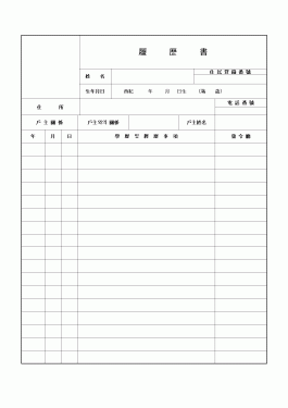 履     歷     書