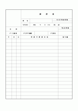 이력서(한문)2