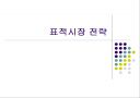 표적시장 전략 1페이지