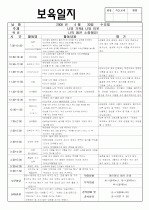보육실습일지 - 1주차 3페이지
