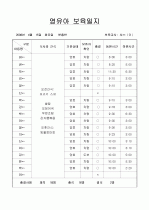 [보육실습/보육일지] 보육실습일지/보육일지(영유아 보육일지) 24페이지