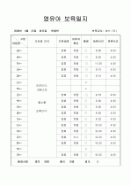 [보육실습/보육일지] 보육실습일지/보육일지(영유아 보육일지) 34페이지