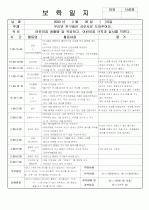 [보육실습/보육일지]보육실습일지/영유아보육일지/아동보육일지 18페이지