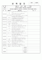 [보육실습/보육일지]보육실습일지/영유아보육일지/아동보육일지 20페이지