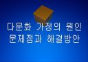 [다문화가정]다문화 가정의 원인, 문제점과 해결방안 - 다문화 가정의 문제점과 대책 PPT자료 1페이지