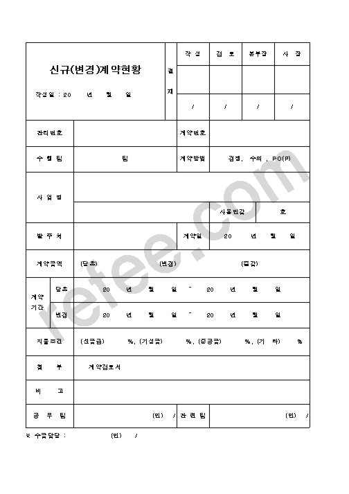 신규계약현황